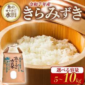 【ふるさと納税】 先行受付 令和7年産 ひこにゃん米 きらみずき 選べる容量 5kg 10kg 新米 ひこにゃん米 環境こだわり栽培 魚のゆりかご水田 精米 白米 米 こめ ごはん ご飯 弁当 おにぎり 令和7年 R7年 10月 発送 滋賀 彦根