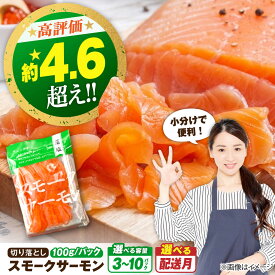 【ふるさと納税】【選べる配送月・容量】スモークサーモン（切り落とし）100g｜長浜市/中村屋[AQAJ001] サーモン 小分け 300g 500g 1kg スライス 冷蔵 鮭 さけ サケ 魚 海鮮 刺身 燻製 スモーク おつまみ おかず 惣菜 時短 人気 おすすめ サーモン スモークサーモン 8,000円