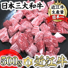 【ふるさと納税】【4等級以上】近江牛角切り カレー・シチュー用【500g】近江牛 角切（モモ・カタ）カレー シチュー 牛肉 国産 近江牛 生産量日本一 近江八幡市 日本三大和牛