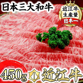 【ふるさと納税】近江牛 すきやき用 450gA4/A5 すき焼き肉 牛肉 肩ロース サーロイン リブロース 国産 国産 滋賀県産 送料無料