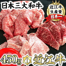 【ふるさと納税】近江牛 焼肉3点盛セット 3種 食べ比べ 4等級以上 450g 毛利志満 牛肉 牛 A4/A5 冷蔵 ロース/バラ/モモ 焼きしゃぶ 赤身 霜降り もも肉 国産 キャンプ アウトドア バーベキュー bbq 贈り物 ギフト 送料無料