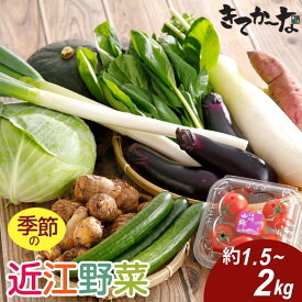【 ふるさと納税 】 近江野菜 詰め合せ セット 1.5〜2kg 野菜 詰め合わせ 野菜詰め合わせ 野菜セット 旬野菜 野菜詰め合わせセット 冷蔵 新鮮 国産 食材 通販 お取り寄せ ファーマーズマーケット きてか〜な ギフト プレゼント