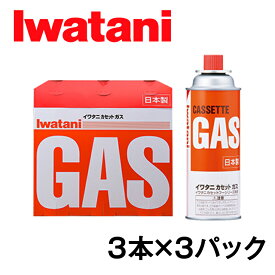 【ふるさと納税】イワタニ　カセットガス　CB缶　カセットボンベ　ガスボンベ　3P　3パックセット　まとめ買い　カセットコンロ　岩谷　備蓄　アウトドア　キャンプ　バーベキュー　BBQ　防災　非常用　災害用　停電　台風　燃料　鍋