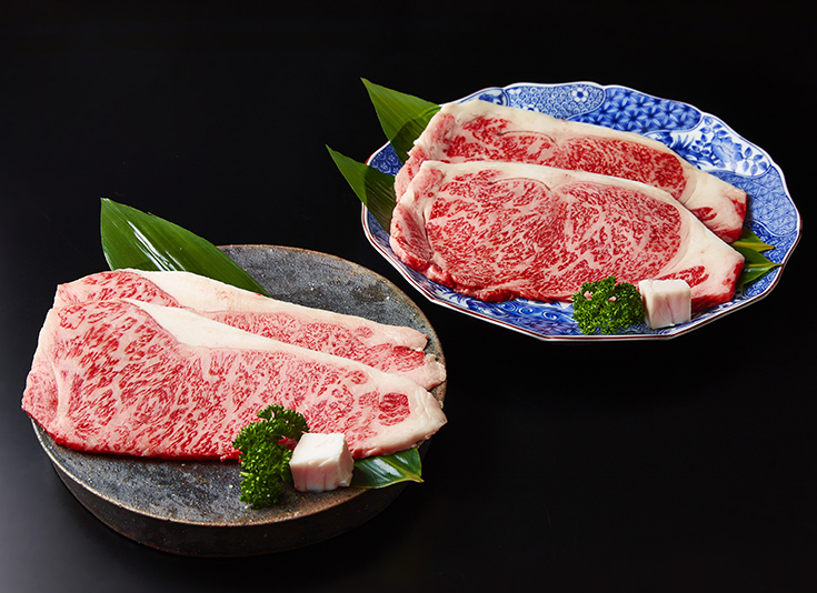 極上 特選 近江牛サーロイン＆リブロースステーキ食べ比べセット 4枚　計800g