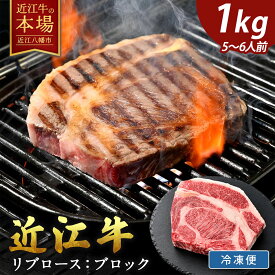 【 ふるさと納税 】 近江牛 リブロース ブロック肉 ステーキ 1kg リブロースステーキ 牛リブロース ブロック 牛ステーキ ステーキ肉 ステーキ用牛肉 ステーキ用 牛肉 ブランド牛 銘柄牛 国産 和牛 黒毛和牛 牛 肉 ギフト 冷凍