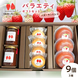 【ふるさと納税】河西いちご園 詰め合わせ バターサンド バラエティギフト セット 手作り 朝摘み いちご ジャム つぶつぶ ナタデココ ゼリー バタークリーム サンド 焼き菓子 パティシエ ギフト用 BOX スイーツ デザート お取り寄せ お菓子 滋賀県 守山市 送料無料
