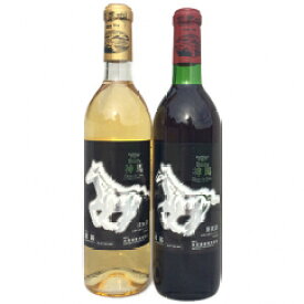 【ふるさと納税】ワイン「神馬」赤・白各1本　【ワイン・お酒・赤・白・赤ワイン・白ワイン】