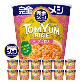 【ふるさと納税】完全メシ トムヤムライス　2ケース 計12食 / 完全飯 トムヤムクン 常温 保存 カップ飯 非常食 保存食 備蓄 まとめ買い / 栗東市 / 日清食品株式会社[BIBI029]