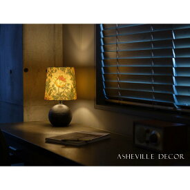 【ふるさと納税】【mimi lamp】ミミランプ（黒） - ウィリアムモリス アネモネ（日本製）テーブルスタンド・照明 | 甲賀市 雑貨 テーブルライト デザイン照明 おしゃれ 人気 おすすめ デスクライト 日本製 手仕事 お取り寄せ 通販 送料無料 ふるさと納税