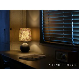 【ふるさと納税】【mimi lamp】ミミランプ（黒） - ウィリアムモリス ピンパーネル（日本製）テーブルスタンド・照明 | 甲賀市 雑貨 テーブルライト デザイン照明 おしゃれ 人気 おすすめ デスクライト 日本製 手仕事 お取り寄せ 通販 送料無料 ふるさと納税