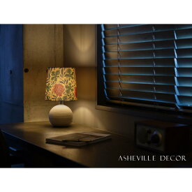 【ふるさと納税】【mimi lamp】ミミランプ（白） - ウィリアムモリス ヴァイン（日本製）テーブルスタンド・照明 | 甲賀市 雑貨 テーブルライト デザイン照明 おしゃれ 人気 おすすめ デスクライト 日本製 手仕事 お取り寄せ 通販 送料無料 ふるさと納税