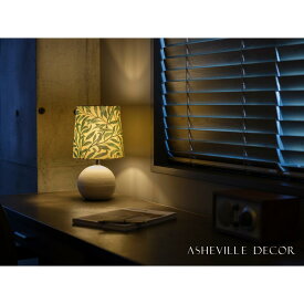 【ふるさと納税】【mimi lamp】ミミランプ（白） - ウィリアムモリス ウイローボウ（日本製）テーブルスタンド・照明 | 甲賀市 雑貨 テーブルライト デザイン照明 おしゃれ 人気 おすすめ デスクライト 日本製 手仕事 お取り寄せ 通販 送料無料 ふるさと納税