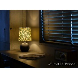 【ふるさと納税】【mimi lamp】ミミランプ（黒） - ウィリアムモリス ウイローボウ（日本製）テーブルスタンド・照明 | 甲賀市 雑貨 テーブルライト デザイン照明 おしゃれ 人気 おすすめ デスクライト 日本製 手仕事 お取り寄せ 通販 送料無料 ふるさと納税