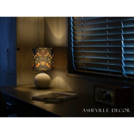 【ふるさと納税】【mimi lamp】ミミランプ（白） - ウィリアムモリス いちご泥棒（日本製）テーブルスタンド・照明 | 甲賀市 雑貨 テーブルライト デザイン照明 おしゃれ 人気 おすすめ デスクライト 日本製 手仕事 お取り寄せ 通販 送料無料 ふるさと納税