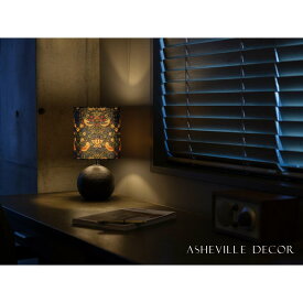 【ふるさと納税】【mimi lamp】ミミランプ（黒） - ウィリアムモリス いちご泥棒（日本製）テーブルスタンド・照明 | 甲賀市 雑貨 テーブルライト デザイン照明 おしゃれ 人気 おすすめ デスクライト 日本製 手仕事 お取り寄せ 通販 送料無料 ふるさと納税