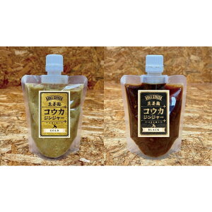 【ふるさと納税】Koka Ginger 金&黒 無添加発酵 生姜麹 150g×2個 | 甲賀市 発酵食品 生姜麹 金色 黒色 無添加 健康調味料 人気 おすすめ 生姜 発酵調味料 料理用 麹食品 ギフト お取り寄せ 通販