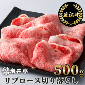 【ふるさと納税】岩井亭 近江牛 リブロース切り落とし500g 高島屋選定品 （株）高島屋洛西店 滋賀県 東近江市 B-H02 近江牛 切り落とし リブロース すき焼き 焼肉 しゃぶしゃぶ 和牛 霜降り A5 500g