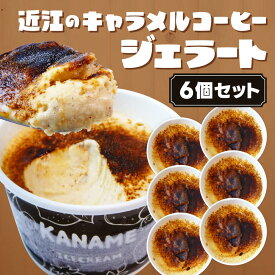 【ふるさと納税】近江のキャラメル珈琲ジェラート（6個セット） かなめカフェ 滋賀県 東近江市 A41 ジェラート アイス スイーツ 詰め合わせ ギフト