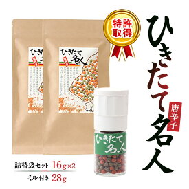 【ふるさと納税】 ひきたて名人山椒ミル付き・詰替袋セット 有限会社ヤマサン 滋賀県 東近江市 A-F10 山椒 スパイス 調味料 香辛料 ミル 詰め替え ギフト 和風 薬味 粉末 贈答