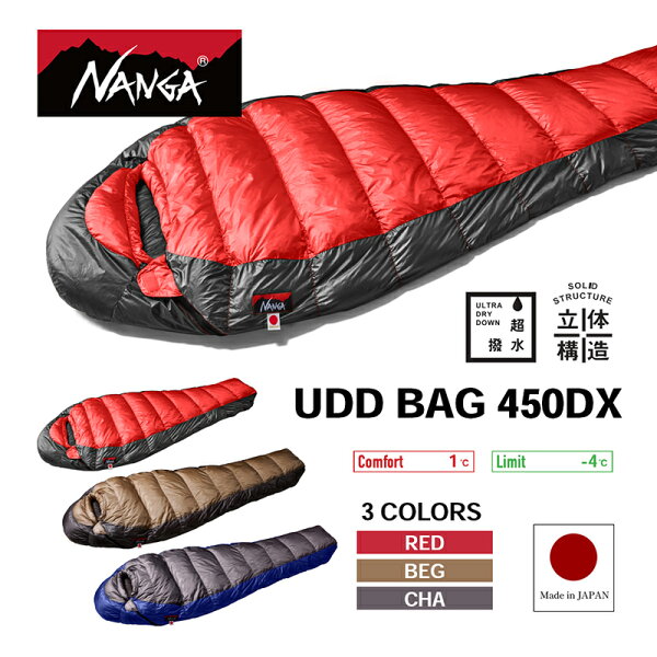 【ふるさと納税】NANGA UDD BAG 450DX 寝袋 ダックダウン ダウンシュラフ ナンガ ダウン シュラフ 撥水 防水 防寒 日本製 滋賀県 米原市 キャンプ アウトドア 登山 車中泊 防災 コンパクト 軽量 快適 アウトレット