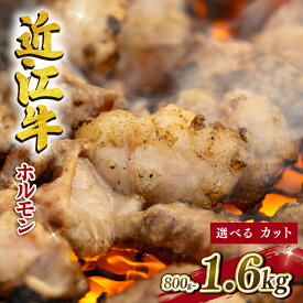 【ふるさと納税】 近江牛 ホルモン 1.6kg ~ 800g 選べる カット 容量 冷凍 1本 まるごと 焼肉 焼肉 黒毛和牛 和牛 高級 小腸 ホソ こてっちゃん 肉 焼き肉 もつ モツ鍋 小分け モツ コプチャン 韓国 BBQ 鍋セット 焼き肉 焼肉 味噌炒め 滋賀県 竜王町 岡喜 ふるさと納税
