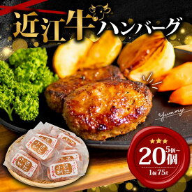 【ふるさと納税】 近江牛 ハンバーグ 75g×15個 ～1125g 数量限定 冷凍 （ 5個 15個 近江小判 ハンバーグ ギフト 肉 牛肉 和牛 黒毛和牛 贈答 ブランド ハンバーグ 贈り物 自宅用 大人気 ハンバーグ 好評 神戸牛 松阪牛 に並ぶ 日本三大和牛 滋賀県 竜王町 岡喜）