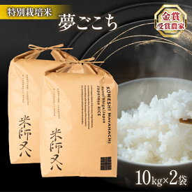 【ふるさと納税】 令和5年産 十六代目米師又八 謹製 夢ごこち 10kg×2袋 ( ブランド 米 rice 精米 白米 ご飯 内祝い 十六代目米師又八 謹製 もちもち 国産 送料無料 滋賀県 竜王 ふるさと納税 )