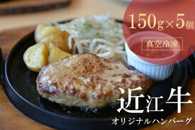 【ふるさと納税】 【近江牛 オリジナルハンバーグ (5個)】冷凍 肉 牛肉 ハンバーグ 冷凍 ブランド牛 三大和牛 和牛 黒毛和牛 冷凍食品 お弁当 おかず お惣菜 ギフト 高級 自宅用 神戸牛 松阪牛 に並ぶ 日本三大和牛 滋賀県 竜王