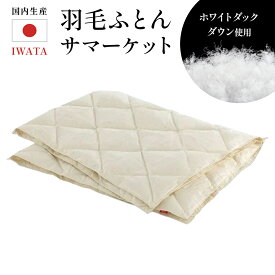 【ふるさと納税】 羽毛布団 サマーケット IWATA 夏用 タオルケット 職人 滋賀県 愛荘町