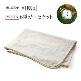 【ふるさと納税】IWATA　6重ガーゼケット　毛布　ブランケット　タオルケット　AA002