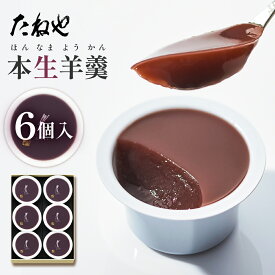 【ふるさと納税】 【たねや】 本生羊羹 6個 クラブハリエ 贈答用 銘菓 北海道産 個包装 お土産 ギフト 和菓子 スイーツ 高級 伝統 羊羹 ようかん 小豆 あずき 愛荘 滋賀 近江