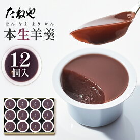 【ふるさと納税】たねや 本生羊羹 12個入 送料無料 羊羹 小豆　2025年4月上旬より順次発送 BN10