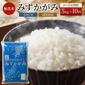 【ふるさと納税】米 定期便 10ヶ月 5kg みずかがみ BG無洗米 令和7年産 滋賀県産　お届け：納期指定不可
