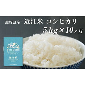 【ふるさと納税】令和5年産　滋賀県豊郷町産　近江米 コシヒカリ　5kg×10ヶ月　【定期便・ お米 白米 ごはん ライス 主食 炭水化物 おにぎり 】　お届け：ご入金の翌月中旬に出荷いたします