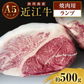 【ふるさと納税】【最短1週間発送】 A5 近江牛 焼肉 肉 牛肉 雌牛 ステーキ ランク ランプ 約500g 焼肉用 ふるさと納税 お肉 ブランド牛 和牛 黒毛和牛 滋賀県 豊郷町