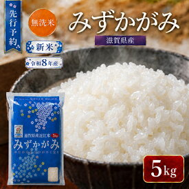 【ふるさと納税】【令和8年産】 先行予約 新米 BG無洗米 みずかがみ 5kg 米 無洗 無洗米 こめ コメ お米 ご飯 ミズカガミ 5キロ 令和8年 令和8年度産 令和八年 令和八年産 滋賀県 豊郷 豊郷町　お届け：2026年10月中旬～2027年12月末