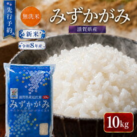 【ふるさと納税】【令和8年産】 先行予約 新米 BG無洗米 みずかがみ 10kg 米 無洗 無洗米 こめ コメ お米 ご飯 ミズカガミ 10キロ 令和8年 令和8年度産 令和八年 令和八年産 滋賀県 豊郷 豊郷町　お届け：2026年10月中旬～2027年12月末