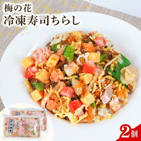 【ふるさと納税】 ちらし寿司 2袋 ( ちらし 寿司 海老 梅の花 サーモン たまご 筍 人参 椎茸 おぼろ 和食 海鮮 冷凍 井手町 京都府 10000円 1万円 ）