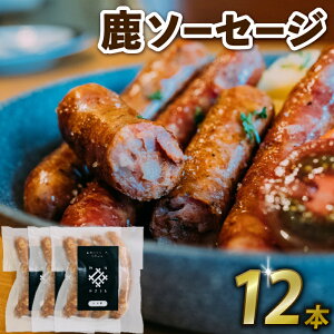 【ふるさと納税】 鹿ソーセージ 4本 8本 12本 選べる 容量 国産 ジビエ ソーセージ 肉 健康 栄養 鹿 鹿肉 鹿モモ肉 モモ肉 もも肉 ソーセージ アウトドア キャンプ パーティ 冷凍 小分け 配送