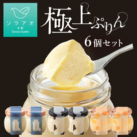 【ふるさと納税】【ソラアオ】ぷりん詰め合わせセット（6個入り）［ 京都 チーズケーキ専門店 スイーツ ぷりん プリン 人気 おすすめ 洋菓子 コラボ お取り寄せ 通販 送料無料 ふるさと納税 ］