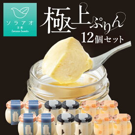 【ふるさと納税】【ソラアオ】ぷりん詰め合わせセット（12個入り）［ 京都 チーズケーキ専門店 スイーツ ぷりん プリン 人気 おすすめ 洋菓子 コラボ お取り寄せ 通販 送料無料 ふるさと納税 ］