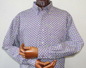 【ふるさと納税】【鷲野染工場】メンズシャツ（鱗）