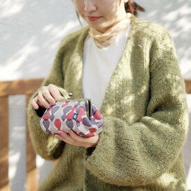 【ふるさと納税】【亥之吉】手捺染たわら型コスメポーチがま口 [ひさごはいもも]（いのきち）