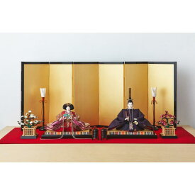 【ふるさと納税】【京都西陣 たくみ人形】親王飾り－結－ | 雛人形 ひな人形 お雛さま 二人飾 工芸品 節句 ひな祭り 手作り人気 おすすめ 送料無料