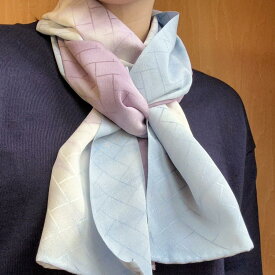 【ふるさと納税】【京都花こまち】京都伝統技法「京絞り」京丹後シルクスカーフ「竜巻」 | スカーフ シルクスカーフ 京絞り 絞染め ファッション