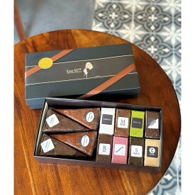 【ふるさと納税】【East42st NEW YORK BROWNIE】ブラウニー8個と生ブラウニー4個詰め合わせBOX［ 京都 スイーツ 焼菓子 チョコレート おいしい 人気 おすすめ お取り寄せ お菓子 洋菓子 ］