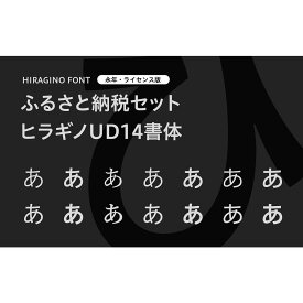 【ふるさと納税】【ヒラギノフォント】ふるさと納税セット ヒラギノUD14書体（ライセンス版）SCREEN | SCREENグラフィックソリューションズ フォントインストール ヒラギノフォント フォントブランド