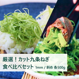 【ふるさと納税】【こと京都】九条ねぎカット食べ比べセット(厳選)［ 京都 野菜 京野菜 葱 ねぎ ネギ ご当地 人気 おすすめ 定番 セット おいしい ご自宅用 お取り寄せ 通販 送料無料 ふるさと納税 ］ | 九条ねぎ 食べ比べ 各500g 逸品 お土産 ご家庭用 5000円