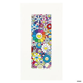 【ふるさと納税】【ふるさと納税限定セット】版画「お花の短冊 レインボー」シリアルNo.入り限定カード付き［ 京都 村上隆 カイカイキキ アーティスト 大人気 レア トレカ カード おしゃれ かわいい アート 現代美術 人気 おすすめ 通販 送料無料 ふるさと納税 ］