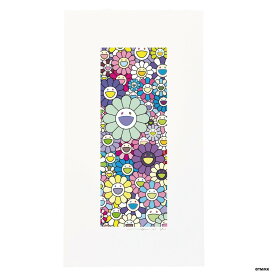 【ふるさと納税】【ふるさと納税限定セット】版画「お花の短冊 川床で楽しむ夏の涼」シリアルNo.入り限定カード付き［ 京都 村上隆 カイカイキキ アーティスト 大人気 レア トレカ カード おしゃれ かわいい アート 現代美術 人気 おすすめ 通販 送料無料 ふるさと納税 ］